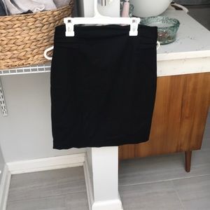 Formal black pencil skirt.